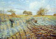 Camille Pissaro Hoarfrost France oil painting reproduction